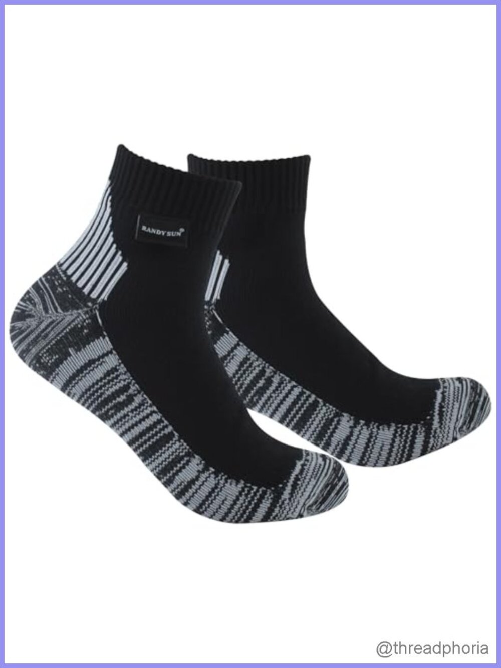 Waterproof Breathable Crew Athletic Socks Unisex Hiking Wading Trail Running